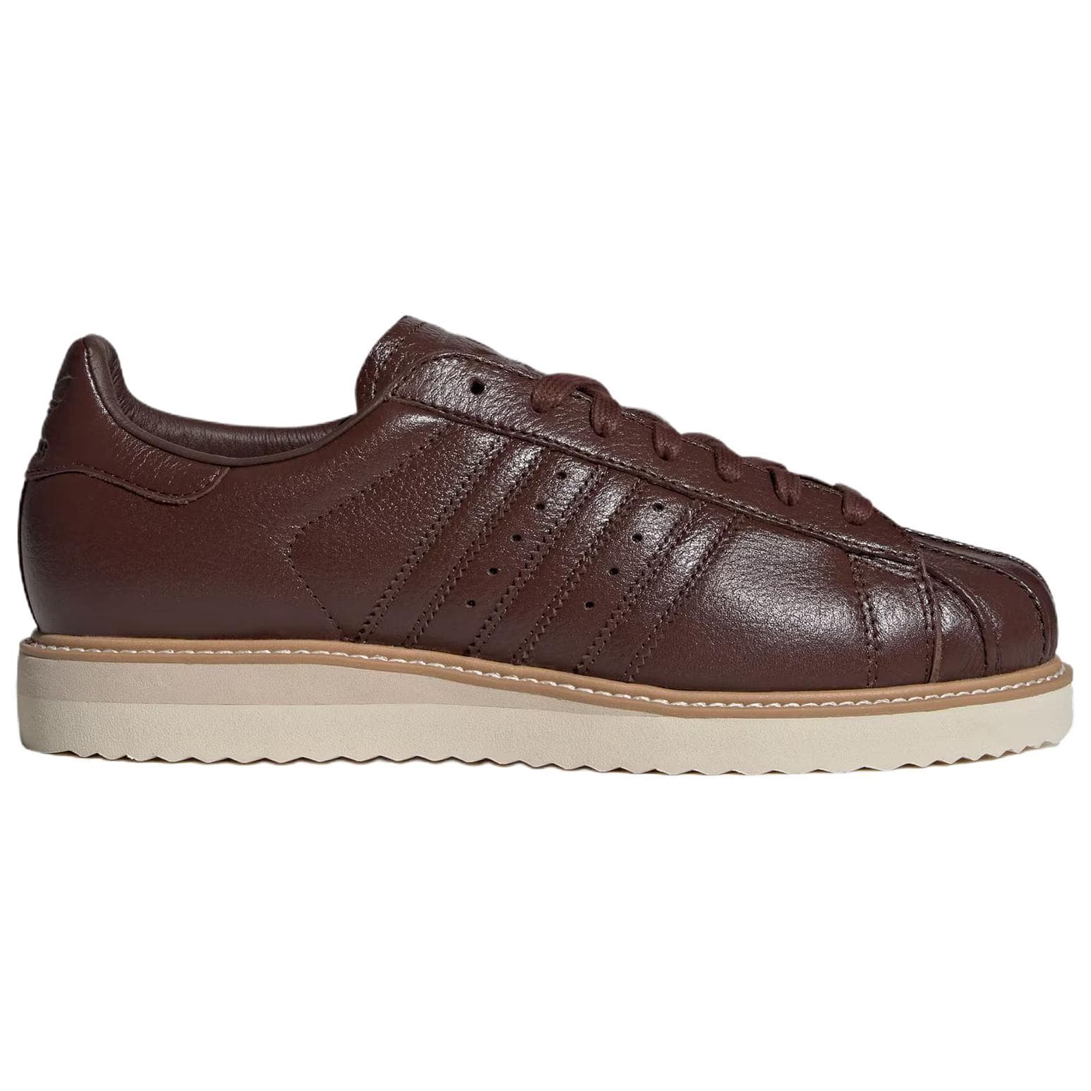 Кроссовки Adidas Originals Superstar lux Скейтборд Обувь Унисекс Коричневый - изображение 2