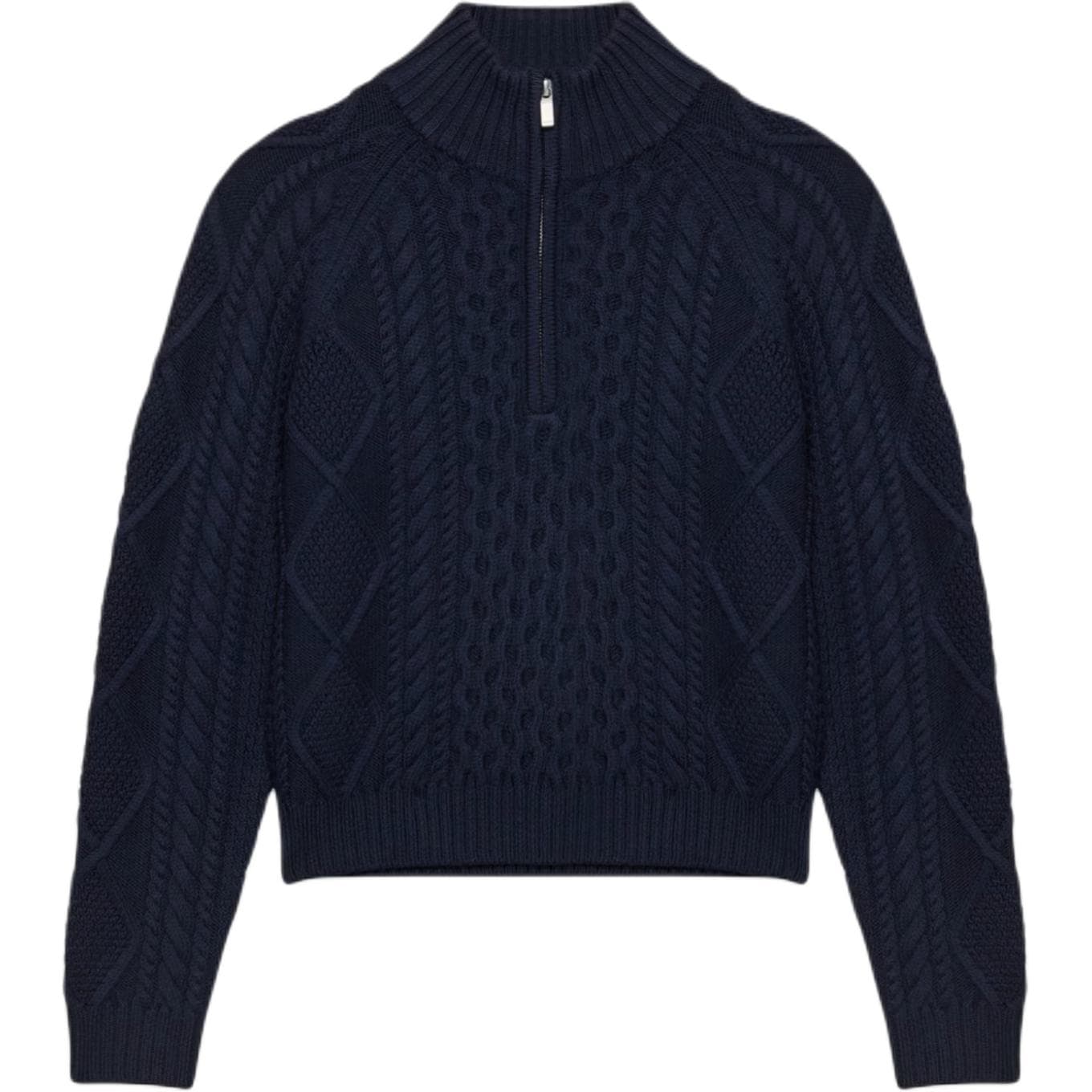 Кардиган ARITZIA Heritage KNIT Мериносовая шерсть 1 4 ZIP Свитер Женский - изображение 1