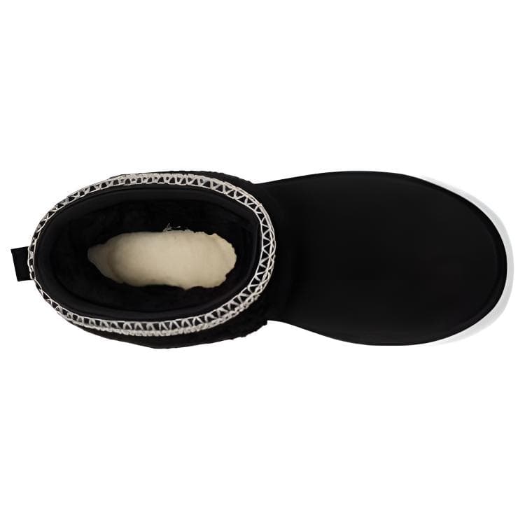 Ботинки зимние UGG CLASSIC ULTRA MINI Короткий Снегокат Женские Черные - изображение 3