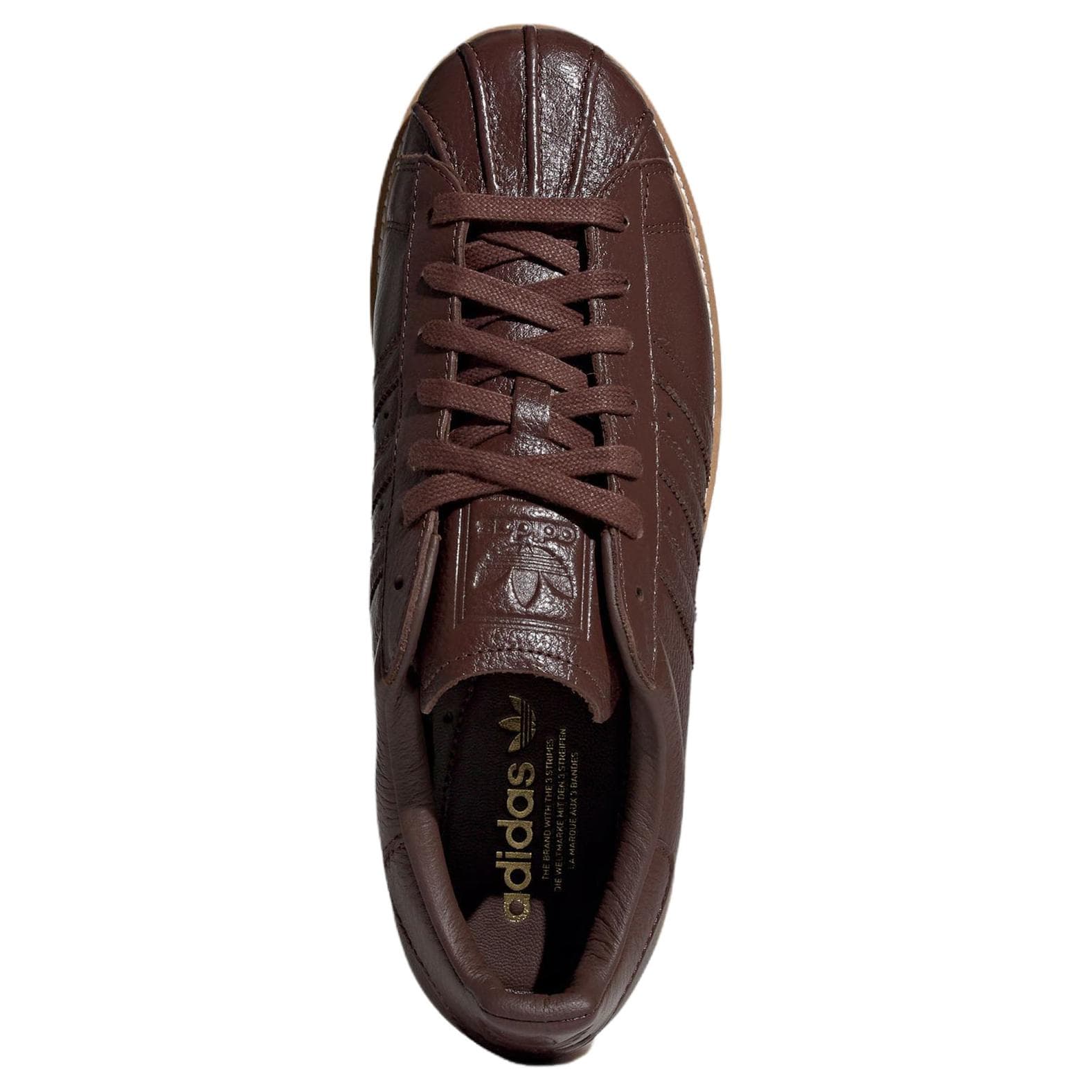 Кроссовки Adidas Originals Superstar lux Скейтборд Обувь Унисекс Коричневый - изображение 4
