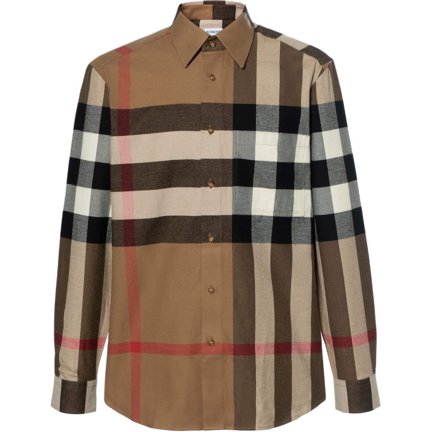 Рубашка Burberry Коричневые Мужские Рубашки - изображение 1