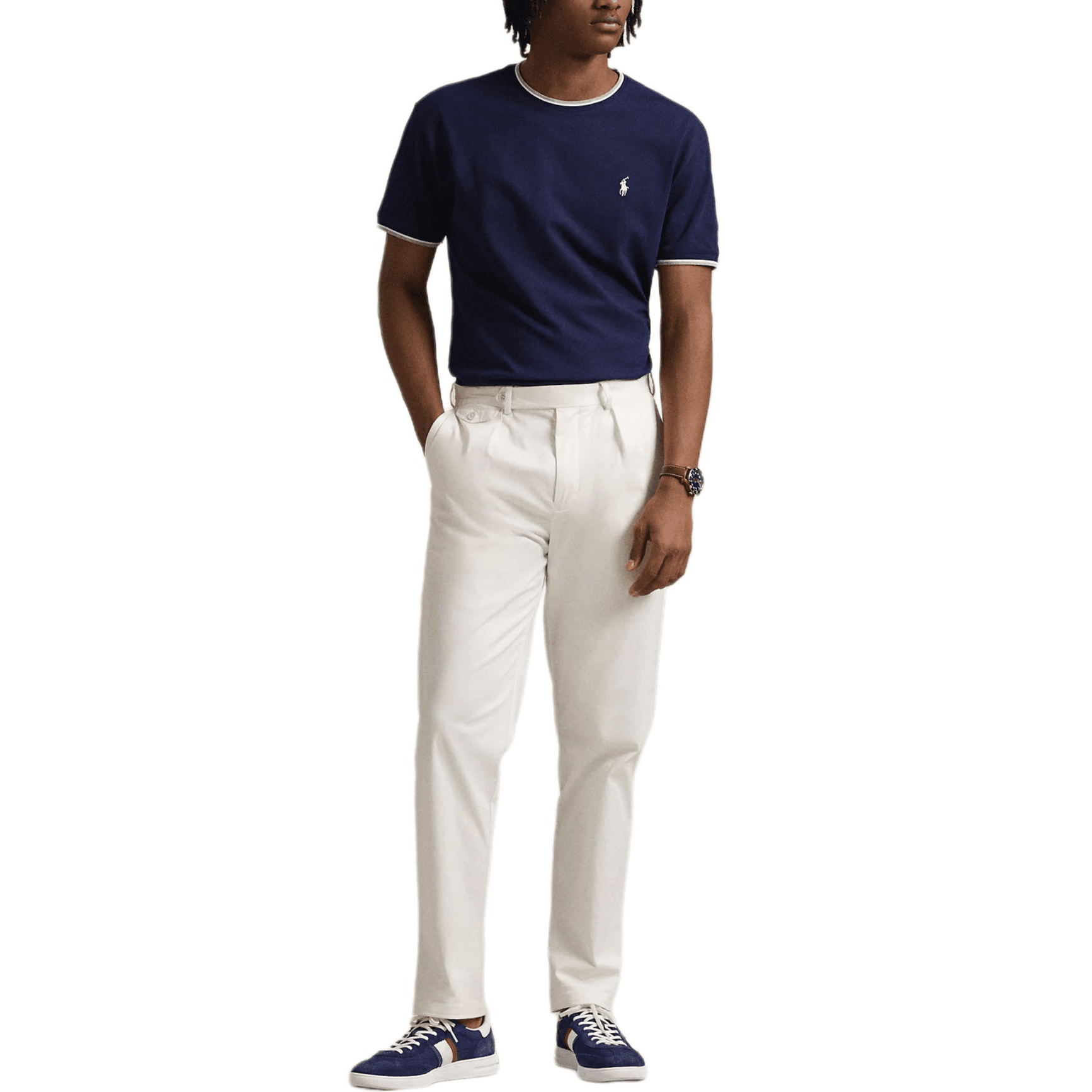 Футболка Polo Ralph Lauren T-Рубашка Классическая Версия Мужская Newport Морской Синий - изображение 2