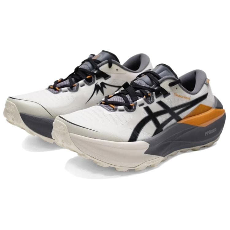 Кроссовки для бега asics TRABUCO MAX 5 Дышащий Low Топ Беговые кроссовки Мужской Бежево-черный - изображение 2