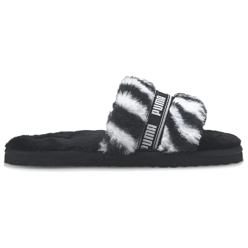 Сандалии PUMA FLUFF SLIDE Тапочки Женские Черные - изображение 2