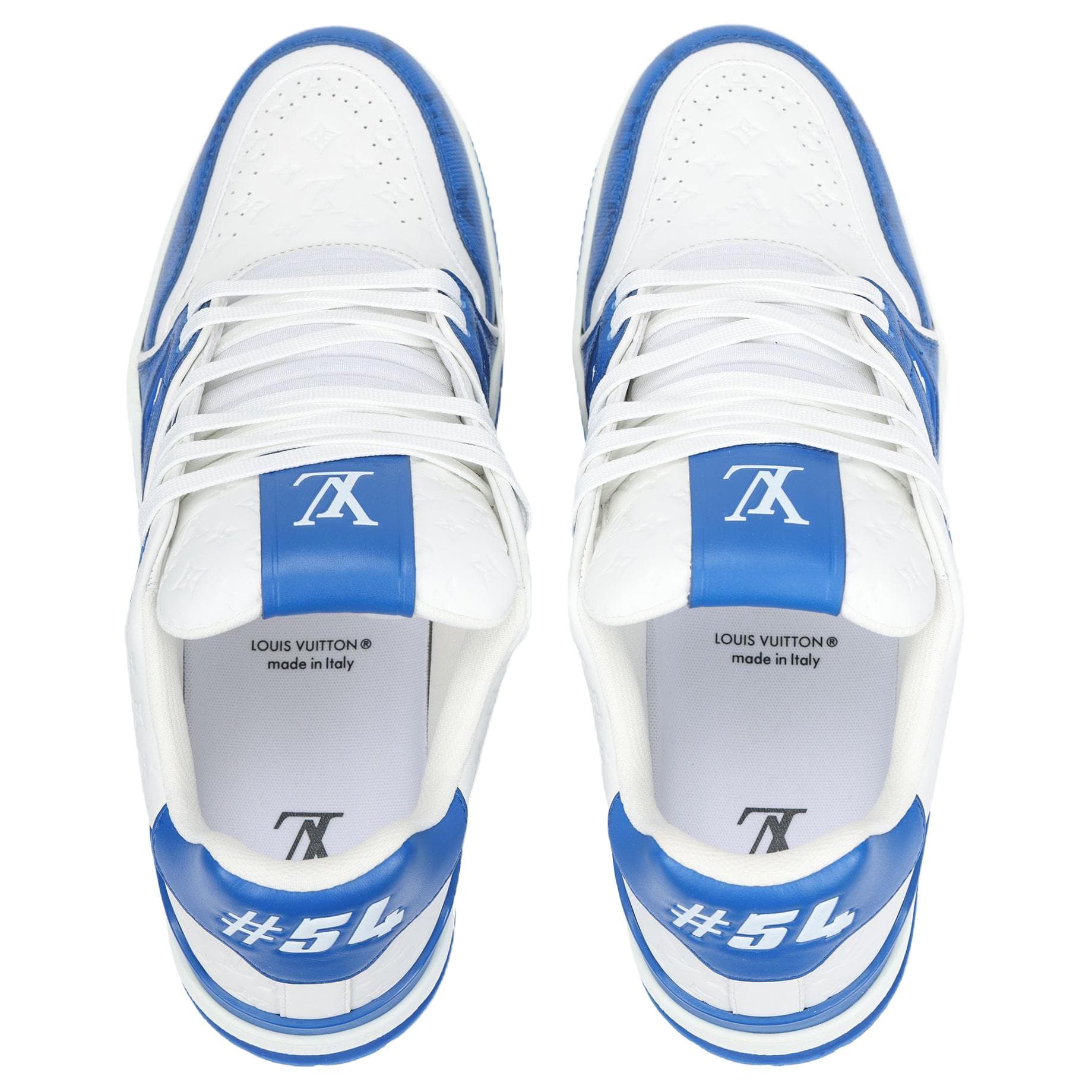 Кроссовки Louis Vuitton Trainer Low Top Blue - изображение 3