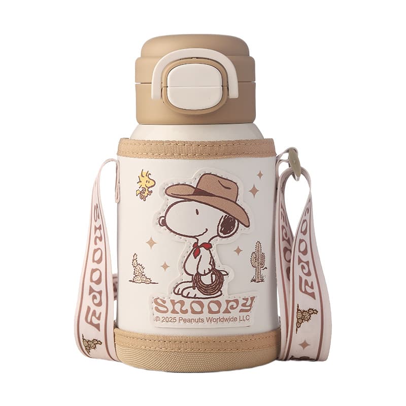SNOOPY Детский термокружка с двойной стенкой и соломинками дизайн - изображение 1