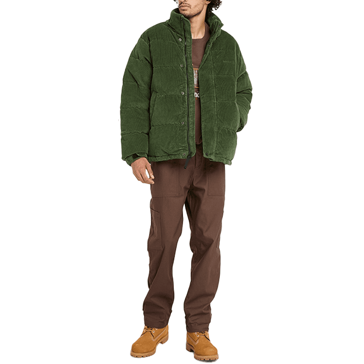 Зимняя куртка Timberland Пуховик Мужской Черный Лесной Зеленый - изображение 4
