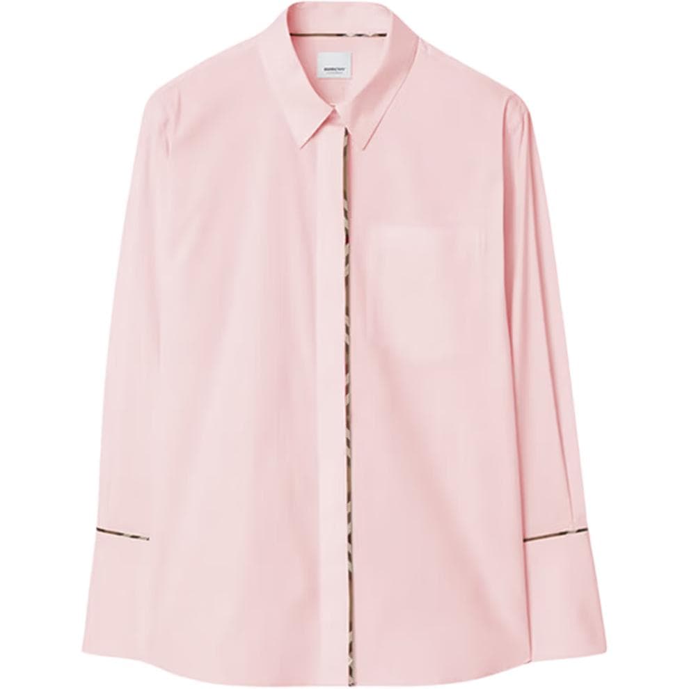 Блузка Burberry Розовые Женские Рубашки - изображение 1