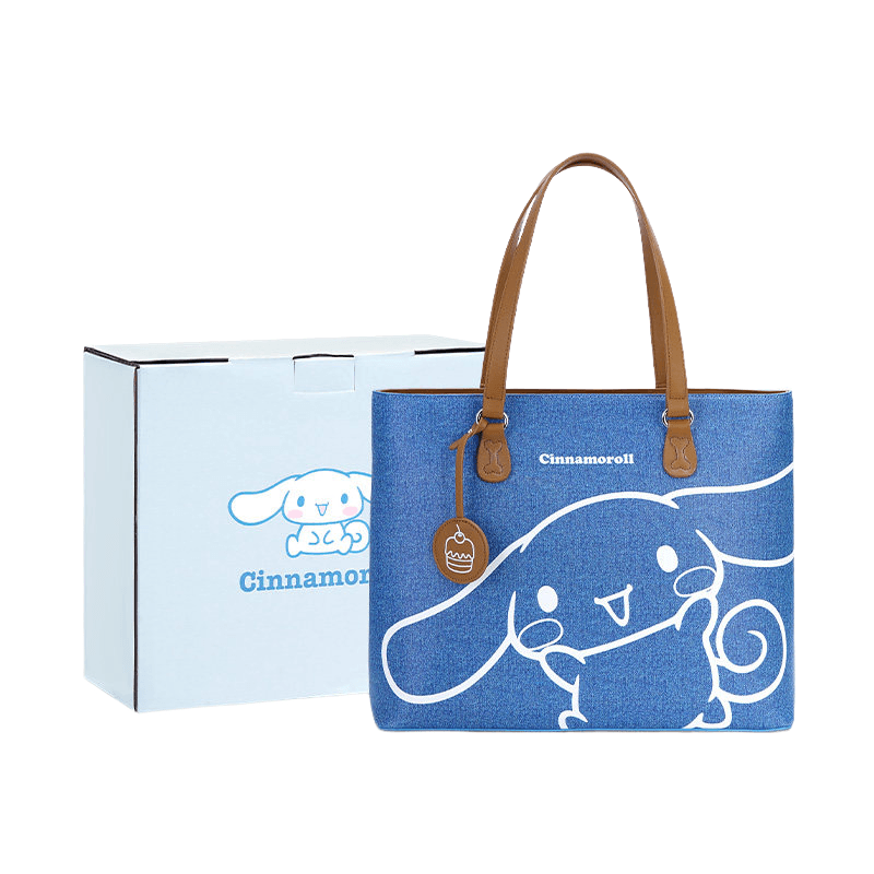 Мини-сумка Sanrio Denim с полиуретановой панелью Сумка через плечо Женская Синяя - изображение 2