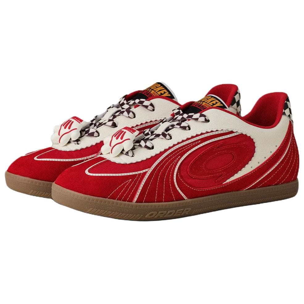 Кроссовки OLD ORDER X Disney Turbo Lite Износостойкие и Легкие Низкие Кеды немецкой армии (GAT) Унисекс Красно-белые - изображение 3