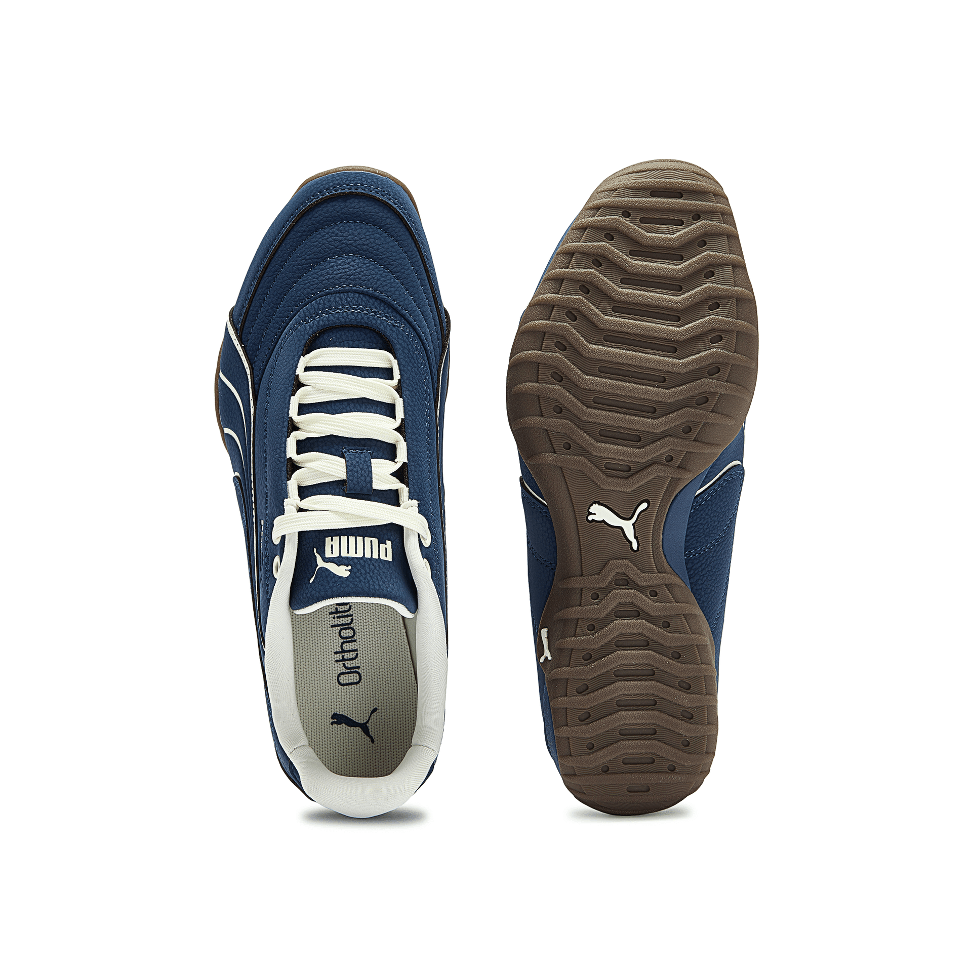 Кроссовки PUMA Амортизация Поддержка Термическая Низкий Верх Повседневная Обувь Унисекс Knowledge Синий - изображение 5