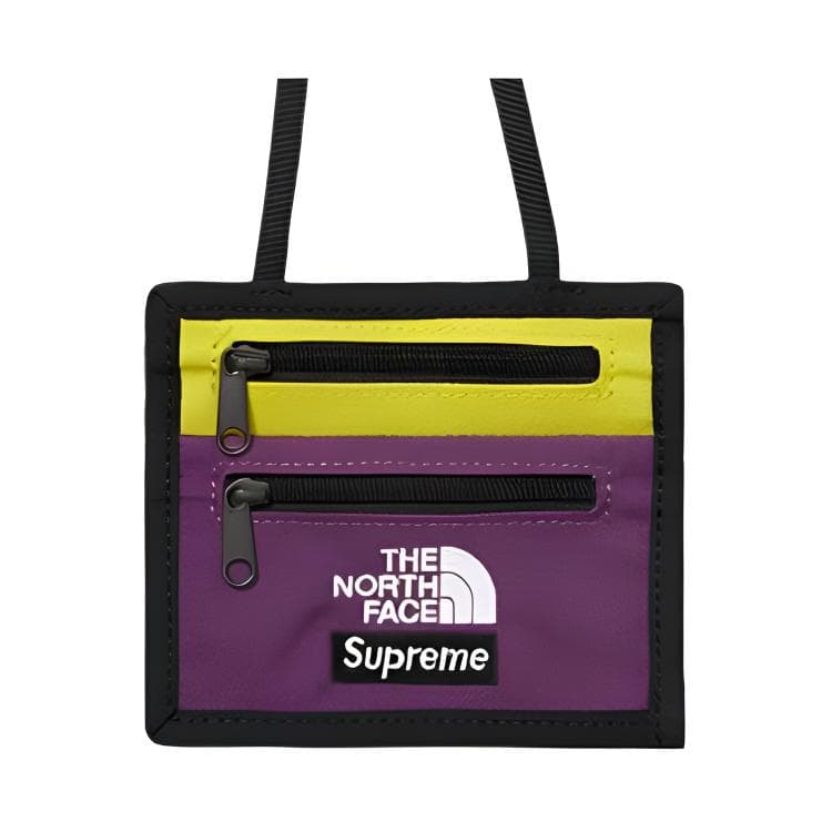 Портмоне Supreme x The North Face FW18 Logo Wallet Purple - изображение 3