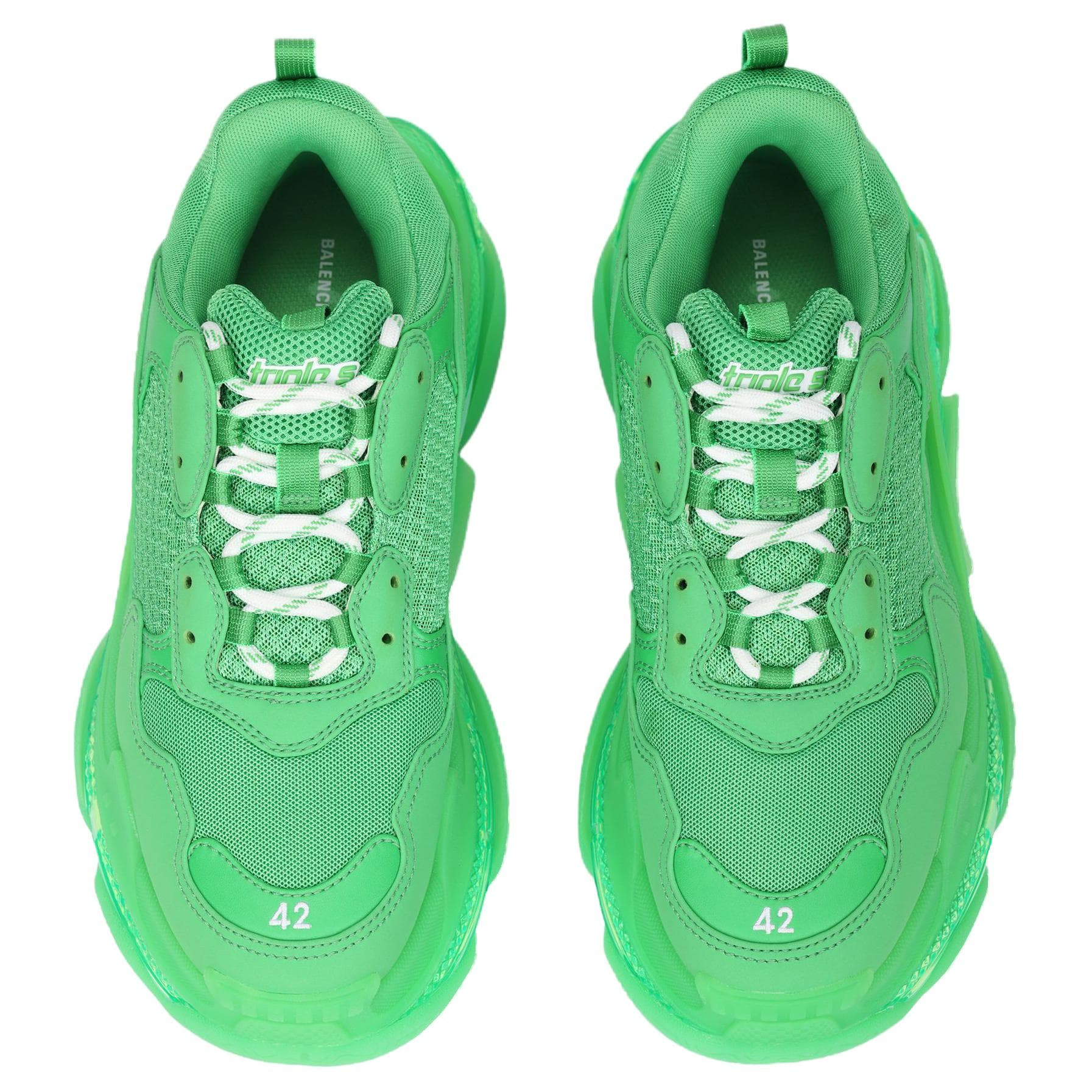 Кроссовки Balenciaga Triple S Green - изображение 3