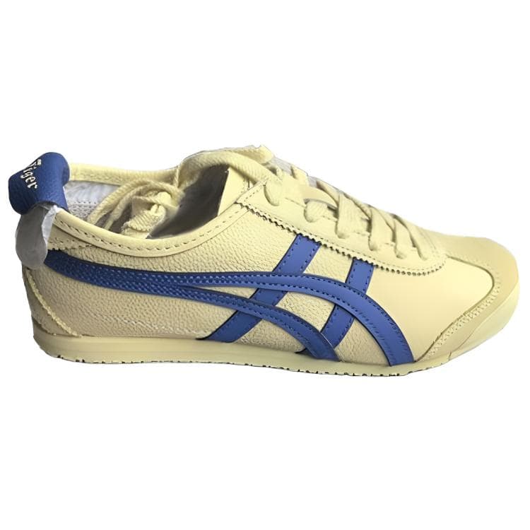 Кроссовки Onitsuka Tiger MEXICO 66 Коровья кожа Легкий Низкий Топ Повседневная обувь Унисекс Бежевый Желтый - изображение 2