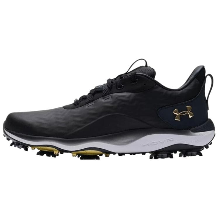 Кроссовки для гольфа Under Armour Drive Pro Дышащая Устойчивая к истиранию и износу Низкая Обувь для гольфа Мужская Черная - изображение 1