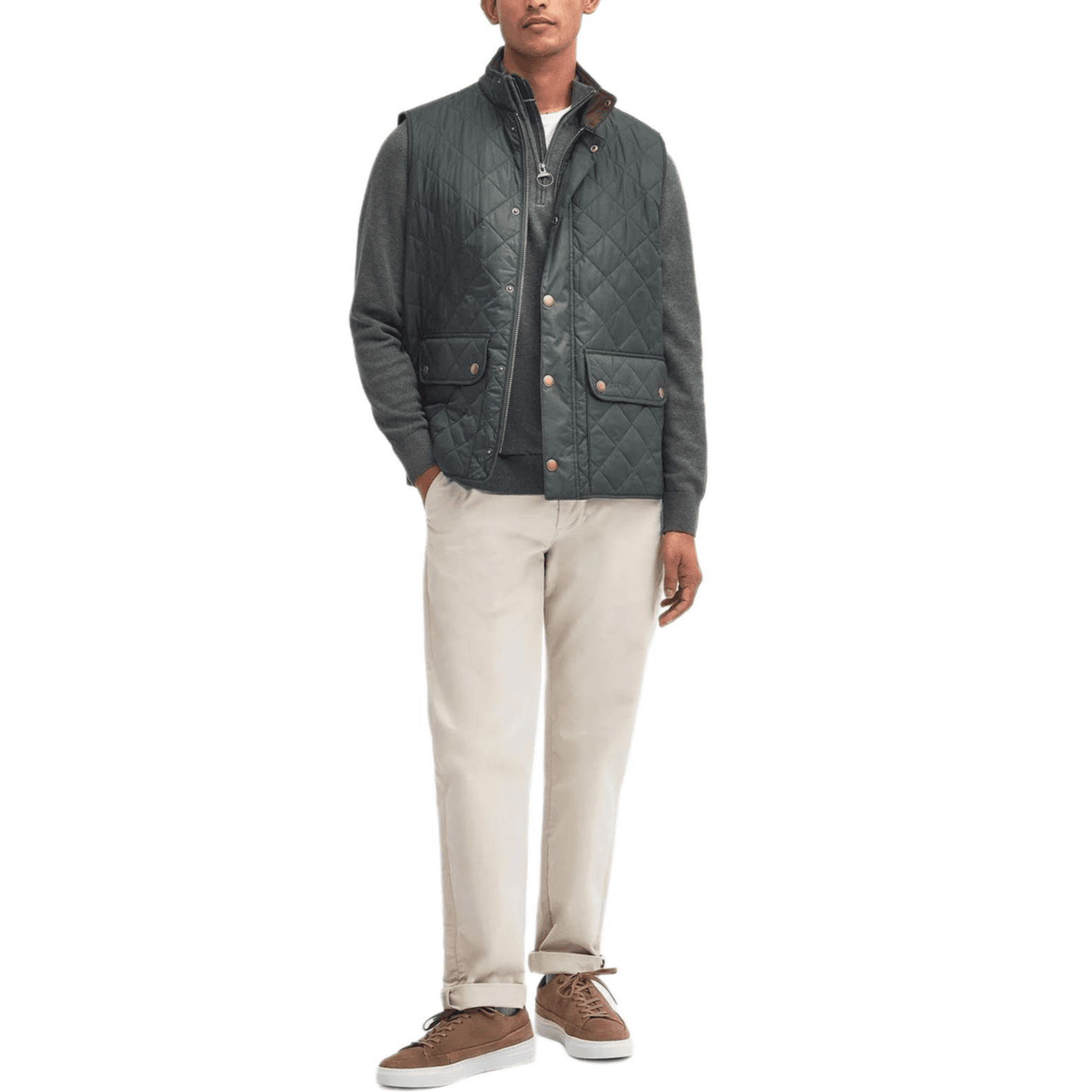 Жилет barbour Шалфейно-зеленый Мужской Жилеты - изображение 2