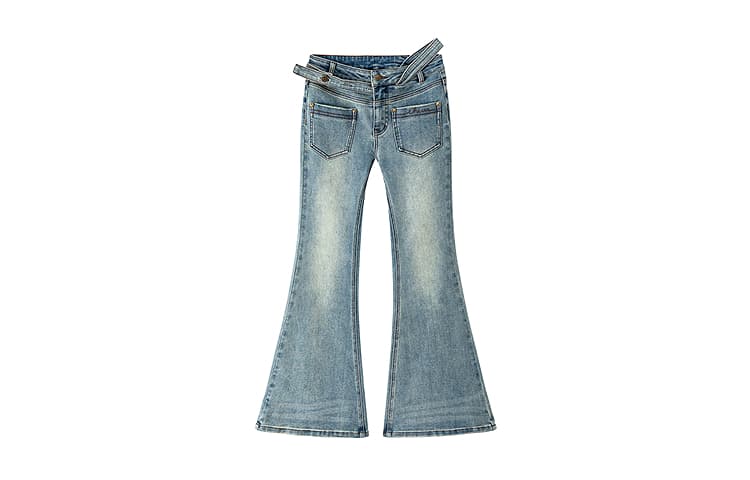 Джинсы CHUU Medium Denim Blue Women's Jeans CHUU Средний деним синий женский джинсы - изображение 1