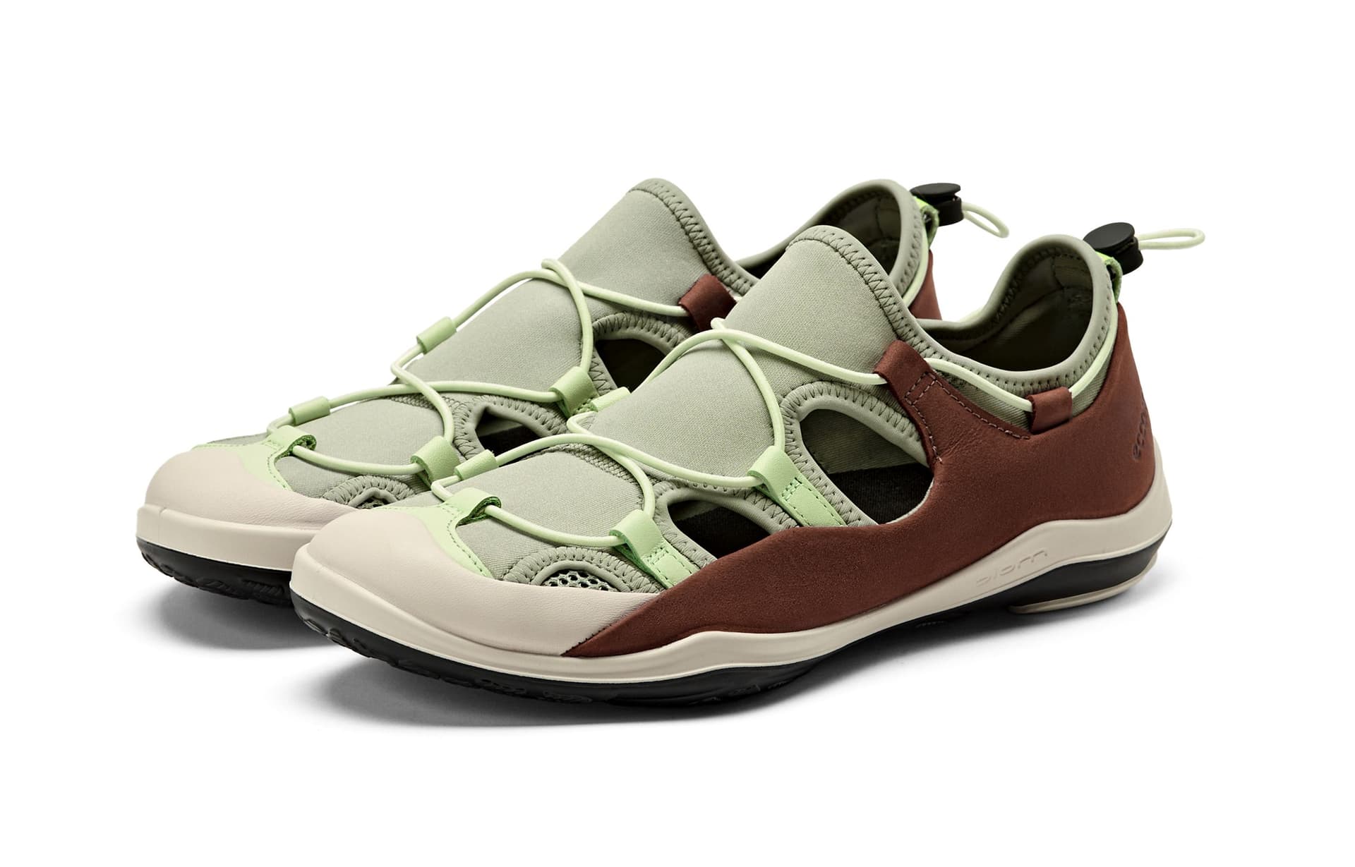 Кроссовки Ecco SS26 Biom Лайт TR Коллекция Коровья кожа Низкий топ Повседневная обувь Женская Зеленая 840153 - изображение 3