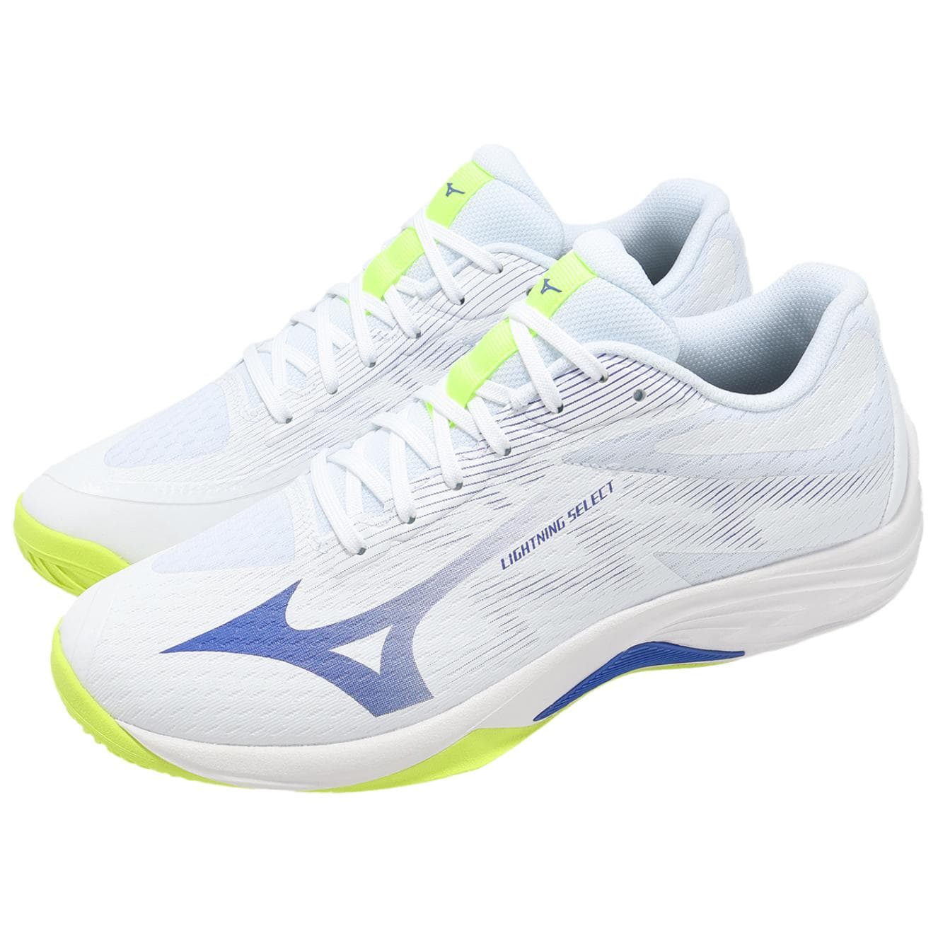 Кроссовки Mizuno Lightning Select Поддержка Дышащий Поддержка Дышащий Волейбольные кроссовки Унисекс Белый Синий - изображение 3