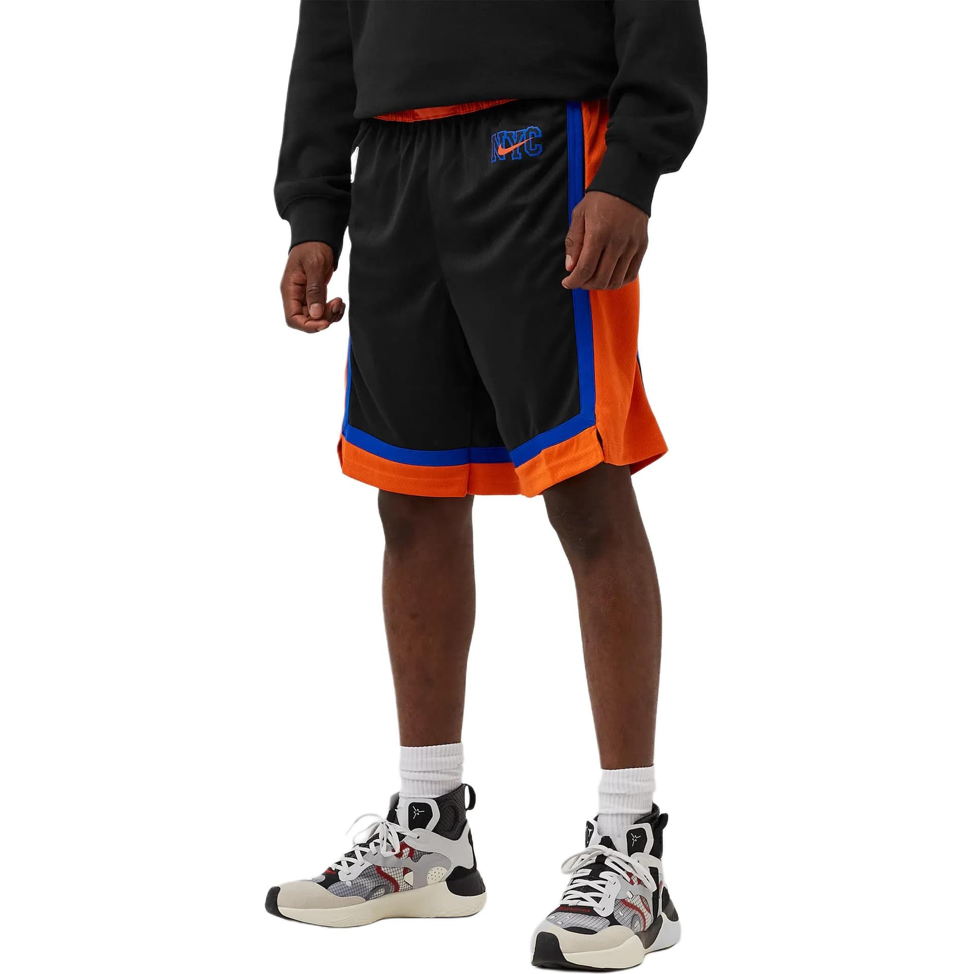 Баскетбольные шорты Nike x NBA Knicks Fan Basketball Pants Black/Orange - изображение 3