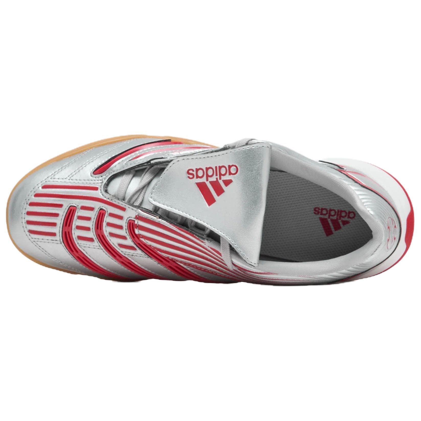 Кроссовки для футбола Adidas Predator Sala Футбольные бутсы Женские Серебристый Красный - изображение 5