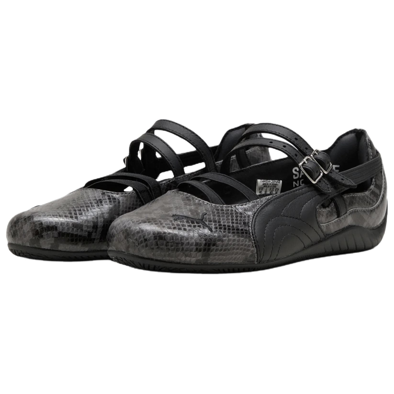 PUMA Speedcat Туфли Мэри Джейн Женские Серый Черный - изображение 3