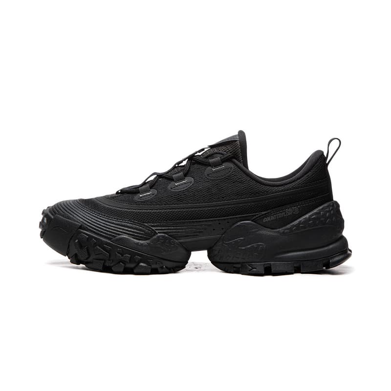Кроссовки Li NING Outdoor Counterflow Linjing Амортизация Oтскок Дышащий Low Топ Поход Обувь Унисекс Ночной черный - изображение 1