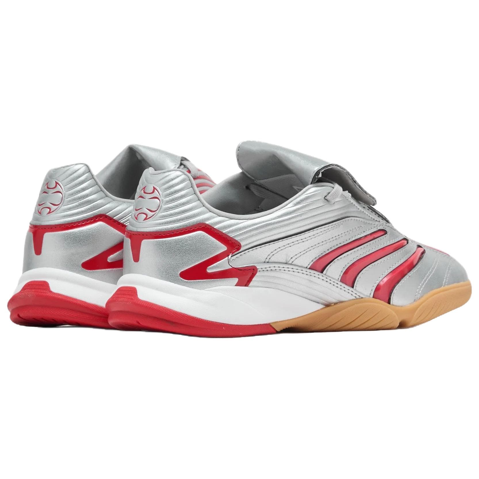 Кроссовки для футбола Adidas Predator Sala Футбольные бутсы Женские Серебристый Красный - изображение 4