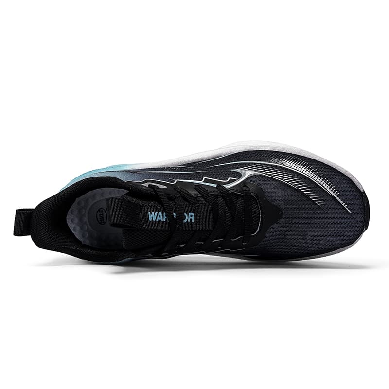 Кроссовки для бега Warrior Low Топ Беговые кроссовки Мужской Черный Пыльно-голубой Серебряный - изображение 4