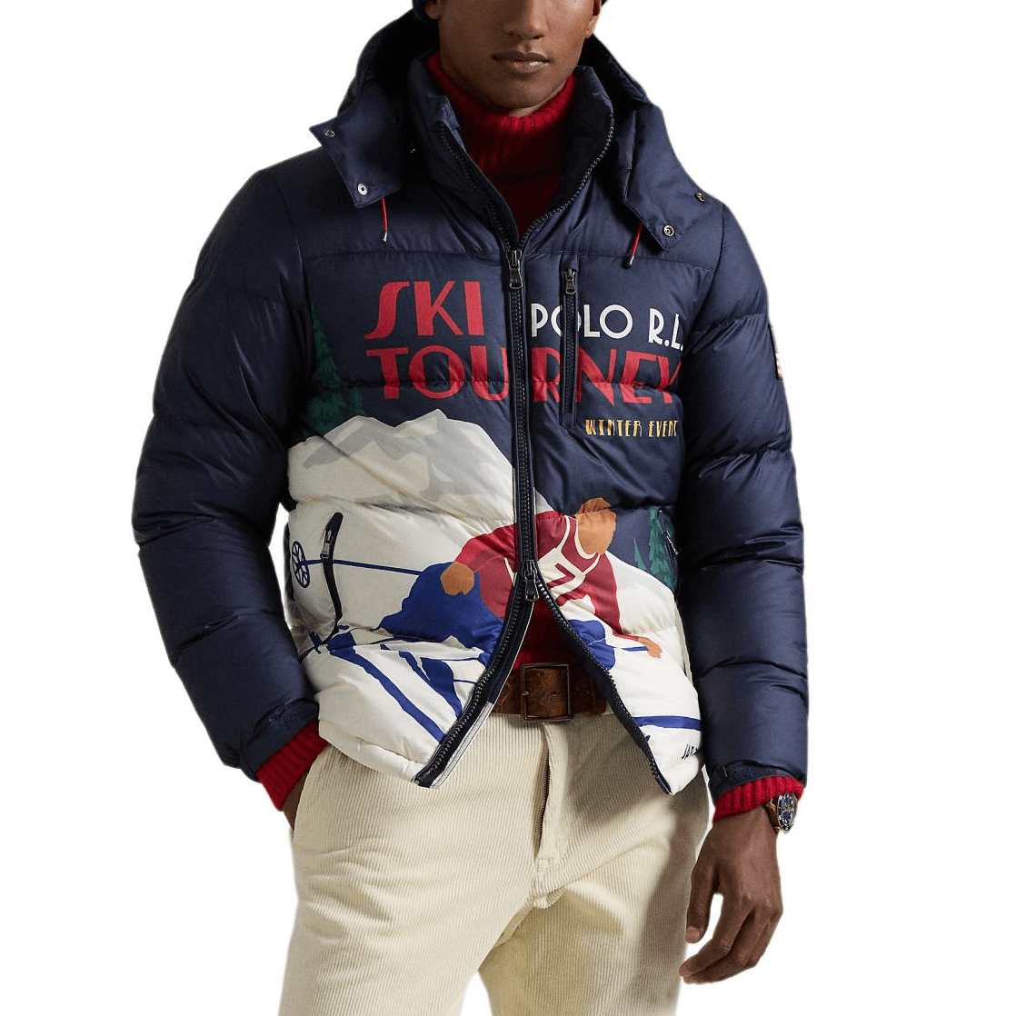 Зимняя куртка Polo Ralph Lauren FW24 Пуховик Мужской Темно-Синий - изображение 3