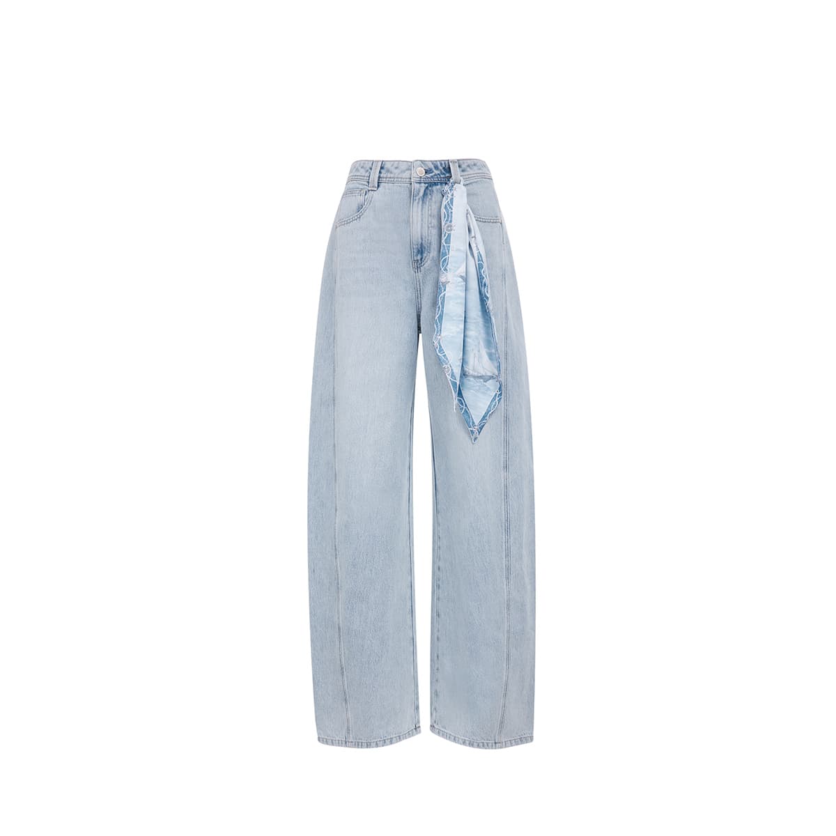 Джинсы ONLY J32 Worn Denim Blue Women's Jeans ONLY J32 Изношенный деним синий женский джинсы - изображение 1