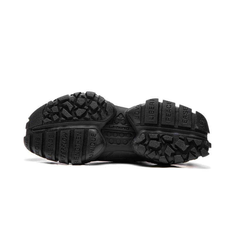 Кроссовки Li NING Outdoor Counterflow Linjing Амортизация Oтскок Дышащий Low Топ Поход Обувь Унисекс Ночной черный - изображение 3