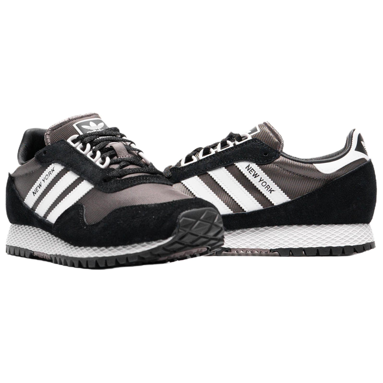 Кроссовки для бега Adidas Originals New York Кожа Низкие Кроссовки для Бега Унисекс Черные - изображение 5