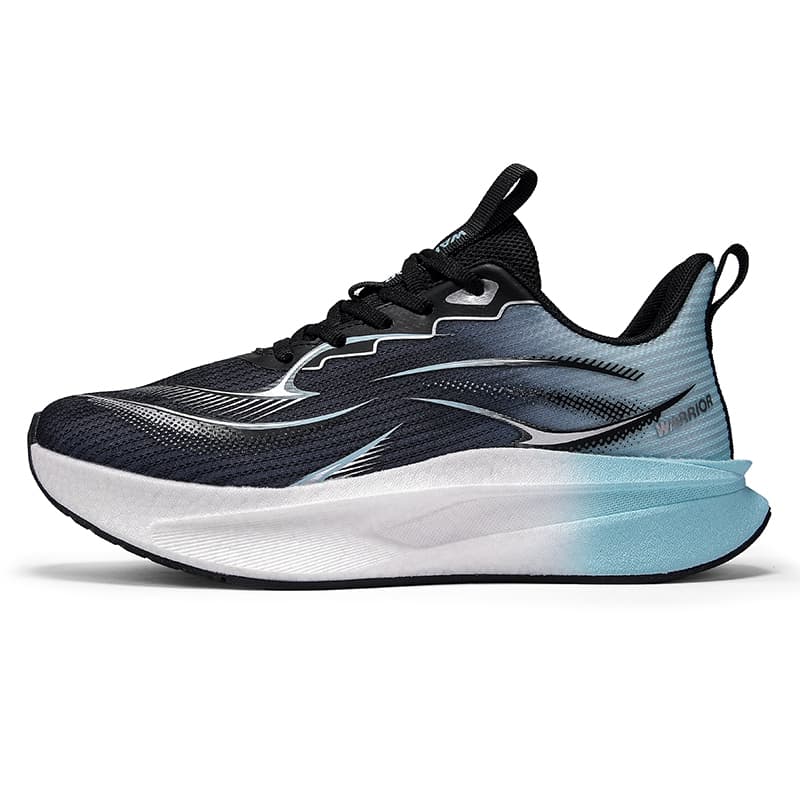 Кроссовки для бега Warrior Low Топ Беговые кроссовки Мужской Черный Пыльно-голубой Серебряный - изображение 1