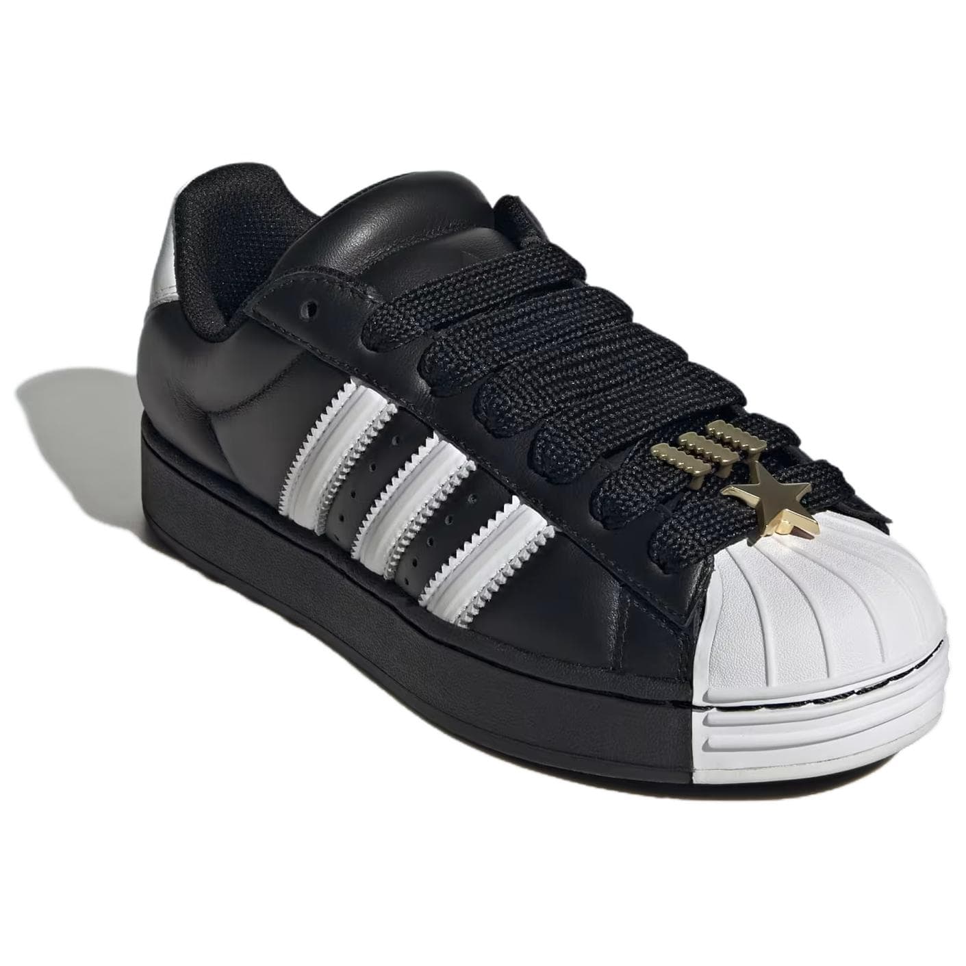 Кроссовки Adidas Originals Superstar 2 Скейтборд Обувь Женская Черная - изображение 3