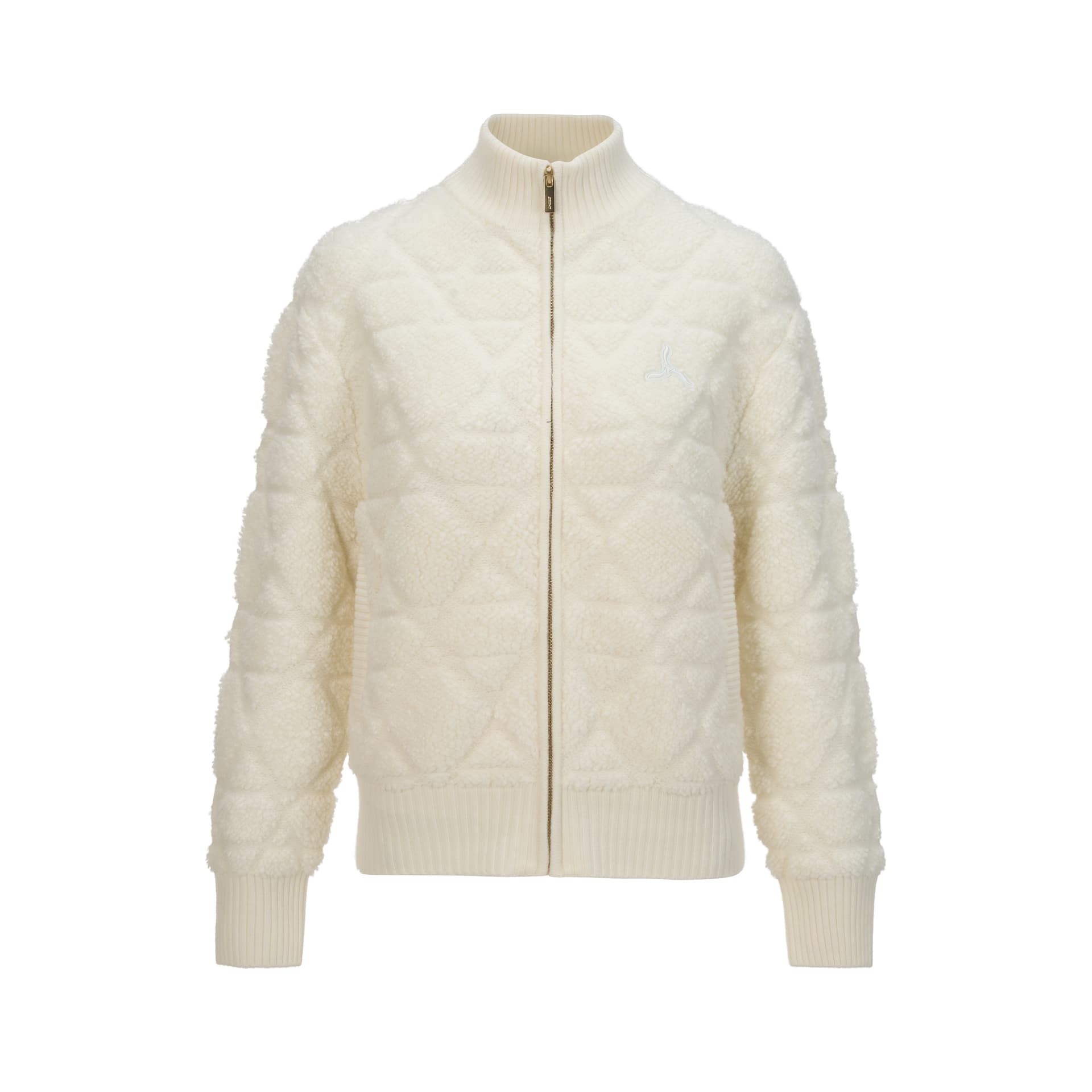 Кофта LI-NING 1990 Воротник-стойка молния кардиган Минималистичный Однотонный Трикотаж Женский - изображение 1