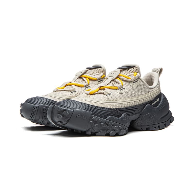 Кроссовки Li NING Outdoor Counterflow Linjing Низкий Топ Походная Обувь Женская Овсяный Серый Эбеново-Черный - изображение 4