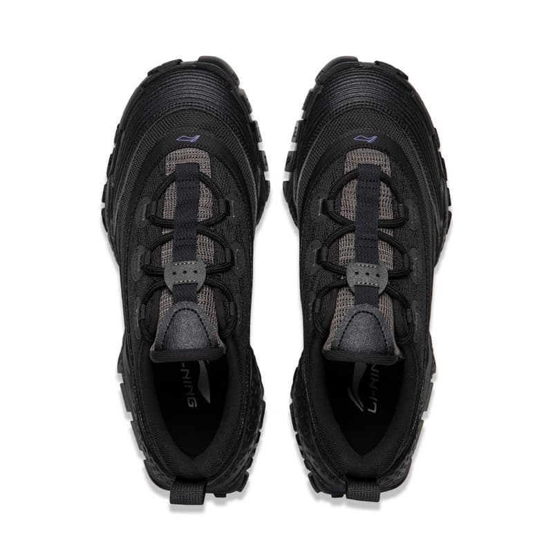 Кроссовки Li NING Outdoor Counterflow Linjing Амортизация Oтскок Дышащий Low Топ Поход Обувь Унисекс Ночной черный - изображение 5