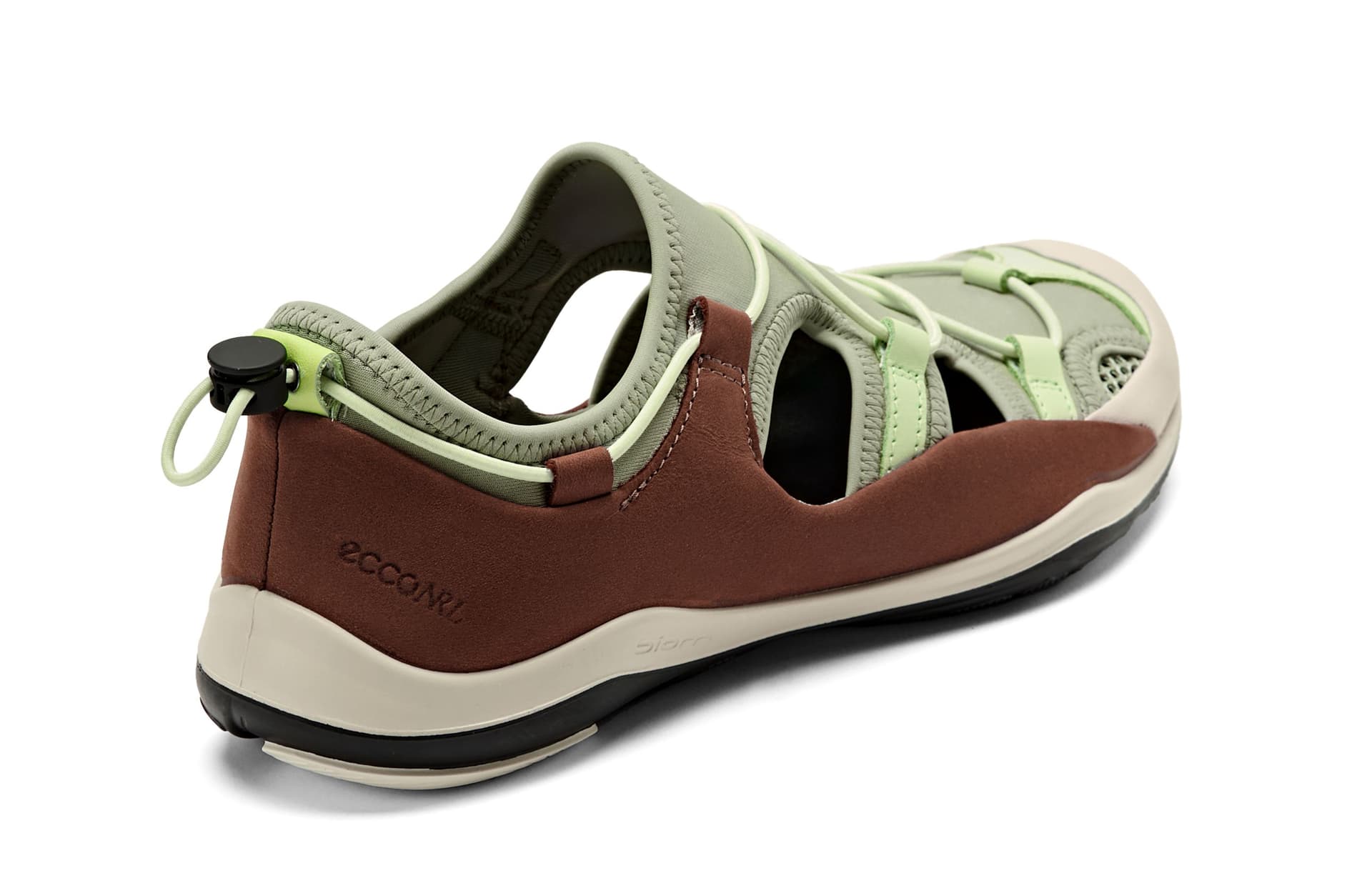 Кроссовки Ecco SS26 Biom Лайт TR Коллекция Коровья кожа Низкий топ Повседневная обувь Женская Зеленая 840153 - изображение 4