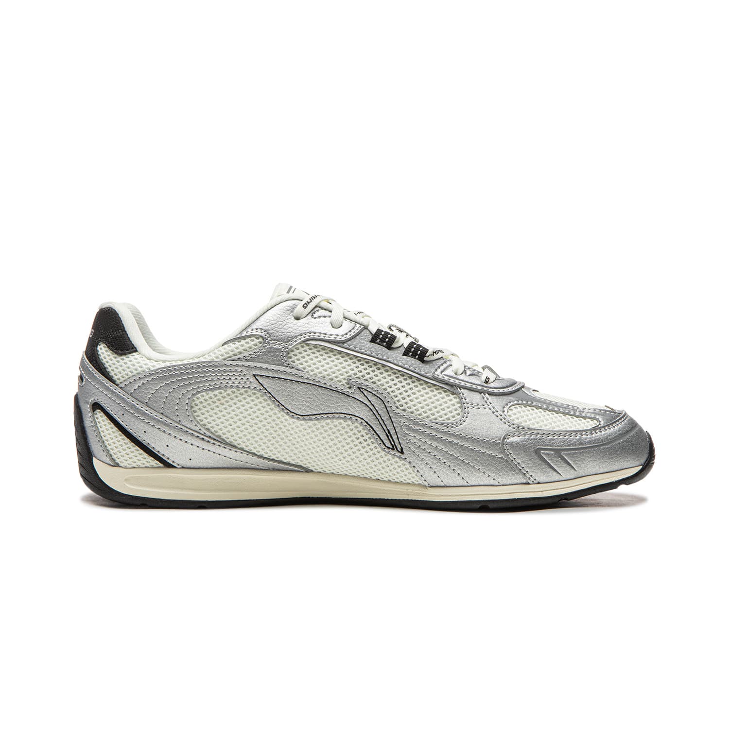 Кроссовки Li NING Film CLASSIC Low Топ Повседневная обувь Мужской Серебристо-серый - изображение 2