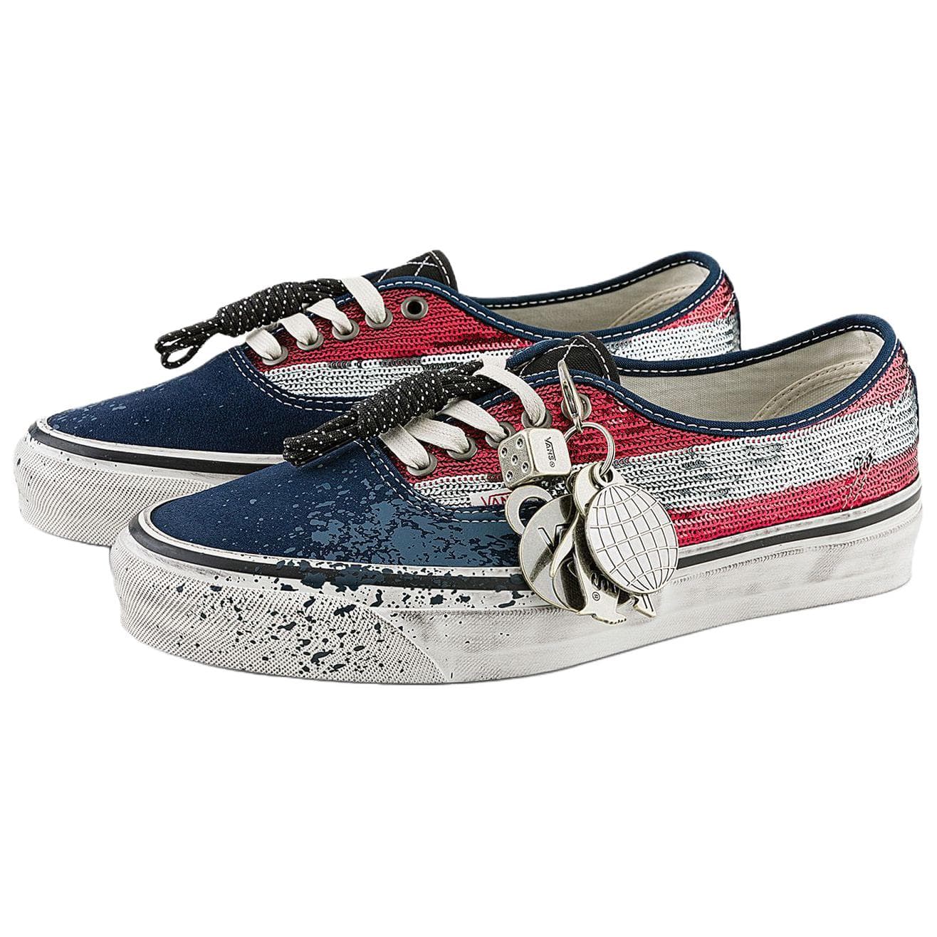 Кроссовки Vans Premium LX Authentic 44 Скейтборд Кроссовки Унисекс Синий Красный - изображение 2