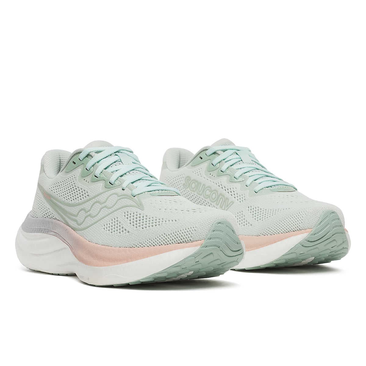 Кроссовки для бега Saucony Сетчатая ткань Амортизация Дышащий Отскок Низкий верх Беговые кроссовки Женские - изображение 2