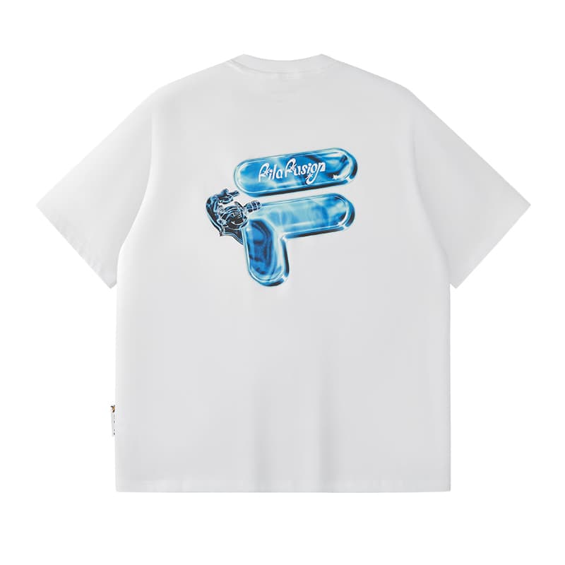 Футболка FILA FUSION FOB T Рубашка Унисекс Белая - изображение 1