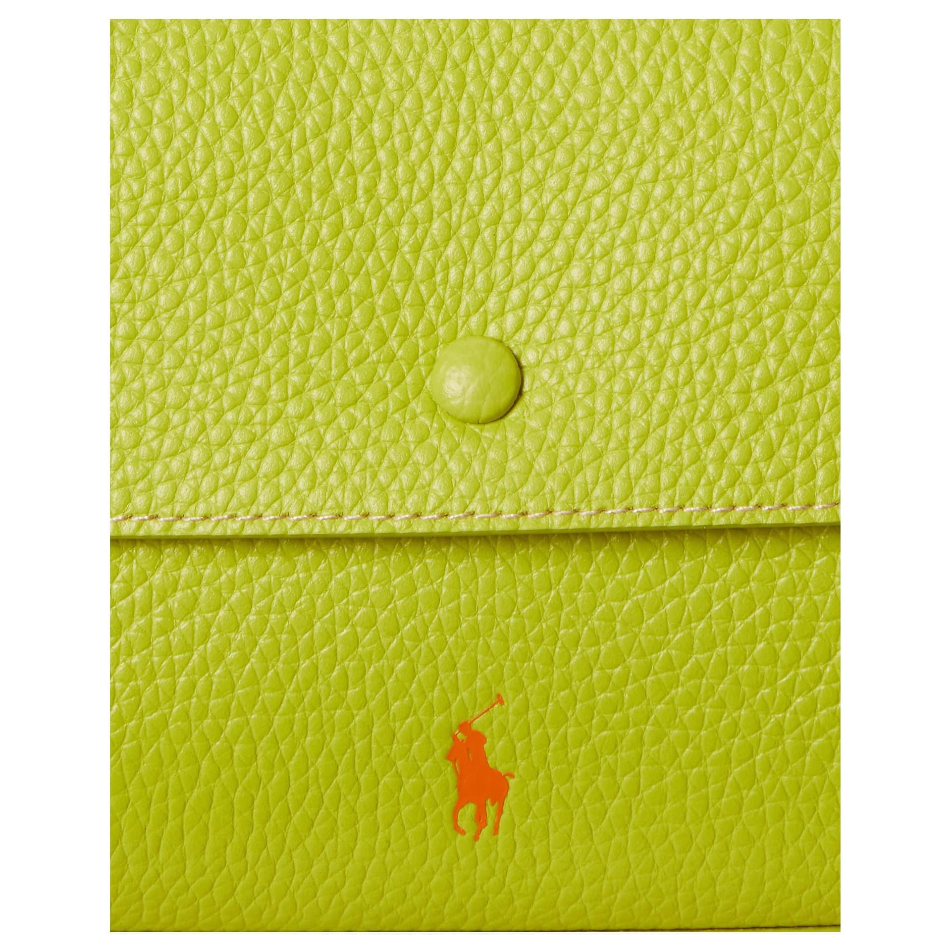 Сумка Polo Ralph Lauren Polo Play Кожа Конверт Сумка Мини-Версия Женская Зеленая - изображение 5
