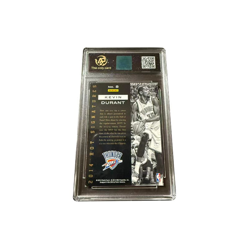 PANINI Международный размер THUNDER Команда Кевин Дюрант Подпись Золотая ручка Классический выбор корта Редкая карта - изображение 2