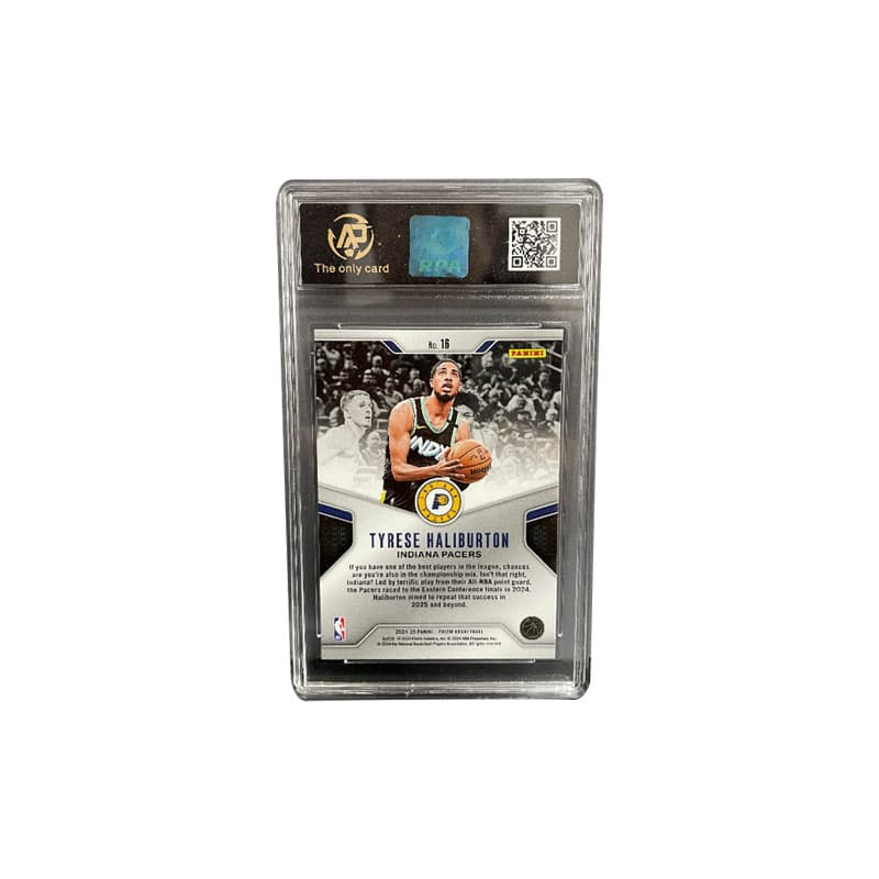 PANINI Prizm Haliburton Лидер воинов Глянцево-серебряное специальное издание градиентные карточки 1 шт - изображение 2