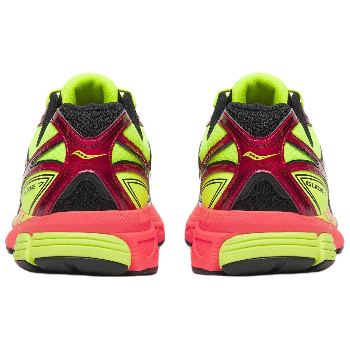 Кроссовки для бега Saucony ProGrid Guide 7 Low Топ Повседневные кроссовки для бега Унисекс Неоново-желтый - изображение 5