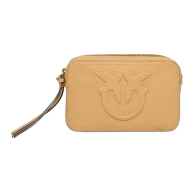 Сумка PINKO Клатч из коровьей кожи маленький женский хаки - изображение 1