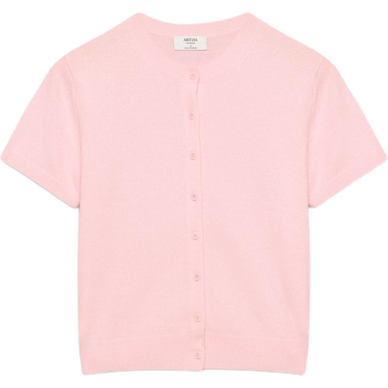 ARITZIA Bare Плюшевый с круглым узором Кардиган с короткими рукавами средней длины Плюшевый с круглым узором Свитер - изображение 1