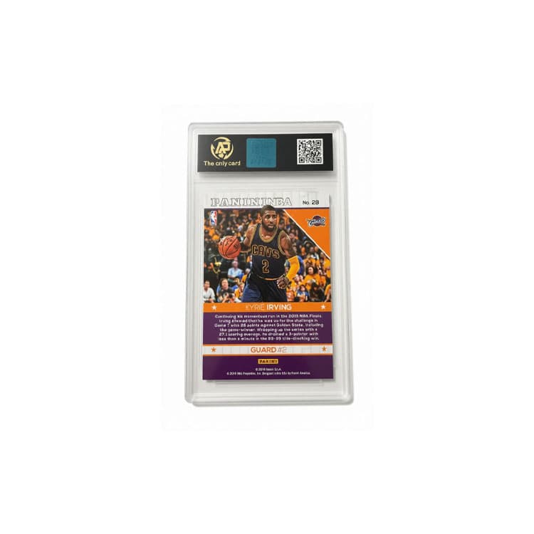 PANINI x International Cleveland Cavaliers Kyrie Irving Подпись Золотая печать Редкая карта Оценка карты - изображение 2